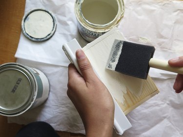Paint the wood box.