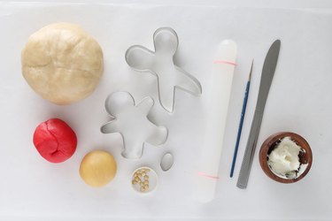 Ingredients for Us-themed cookies