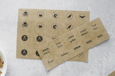 Free printable labels for mini potion bottle necklaces