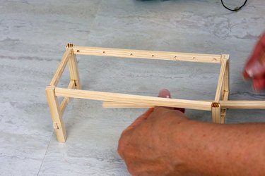 placing the long stretcher