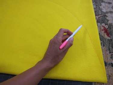 Draw a semicircle