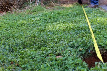 measure 8 feet and dig second 24" hole