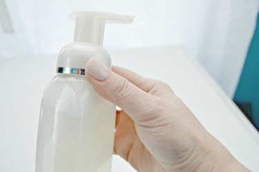 Shake your hand soap well