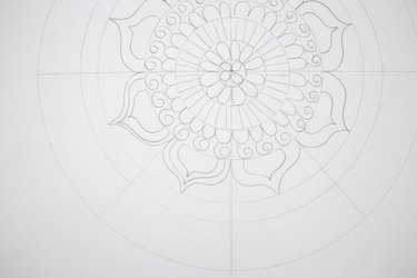 Drawing petals