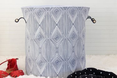 finished fabric hamper