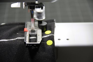 Sew buttonhole using your buttonhole foot