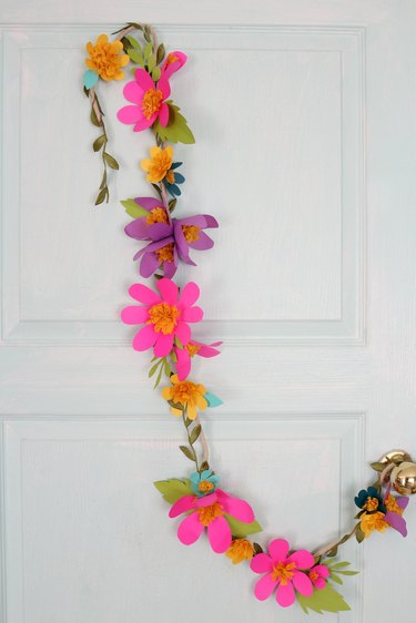 Paper flower garland.