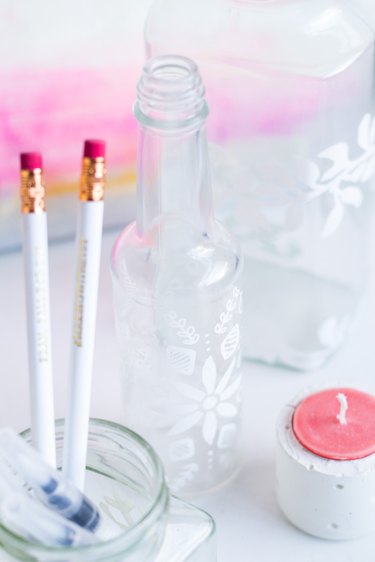 DIY Decorated Glass Jars