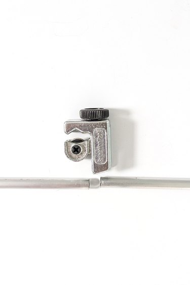 Cut aluminum tube