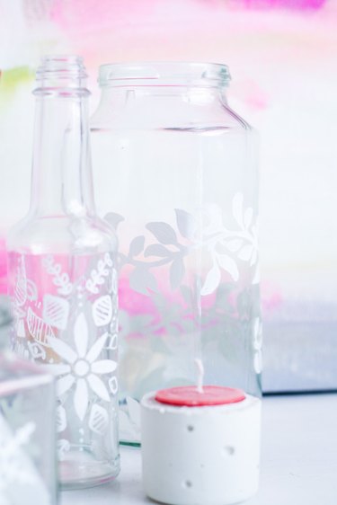 DIY Decorated Glass Jars
