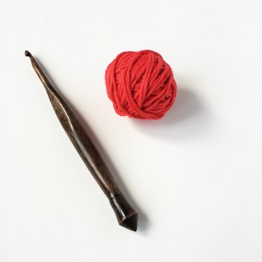 Yarn and hook.