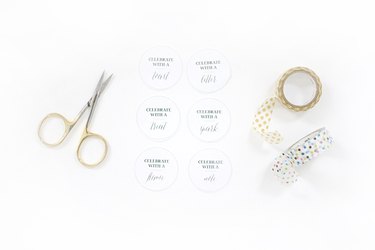 washi tape gift tags