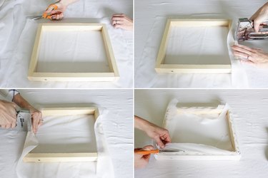 Attaching screen to frame