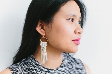 Mini macrame earrings