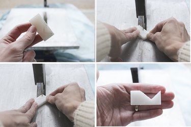 Cutting small tile multidirectionally