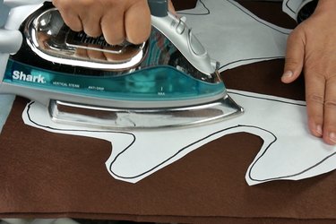 Cut two sets of matching antlers from brown felt.