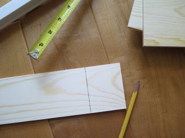 Draw a straight line on your wood board.