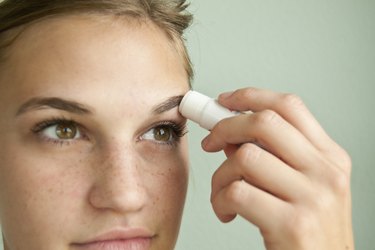 Glue your eyebrows