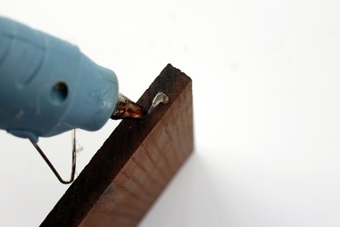 make bookends using coffee stained wood