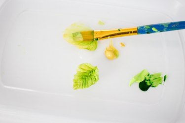 Painting the clay
