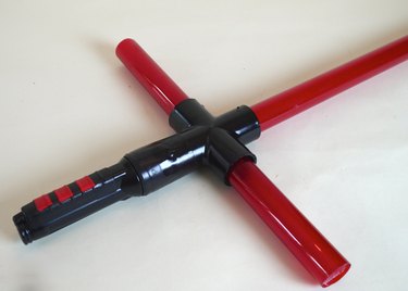 The completed handle unit with the tubes installed.