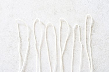Fold six strands of cord in half