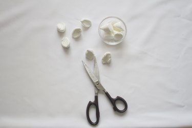 Cut marshmallows