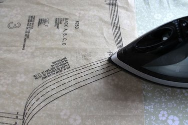 Press patterns before cutting.
