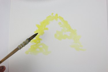 Painting the outline of the tree