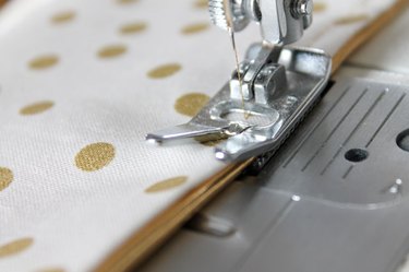 Topstitch around all four edges.
