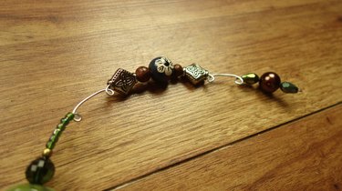 Beading wire for DIY glass beaded garden sparkler.