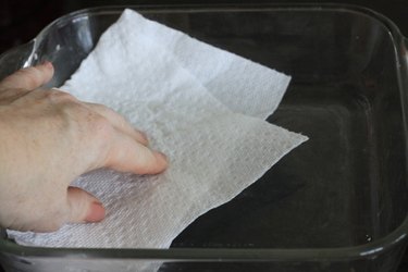 greasing the pan