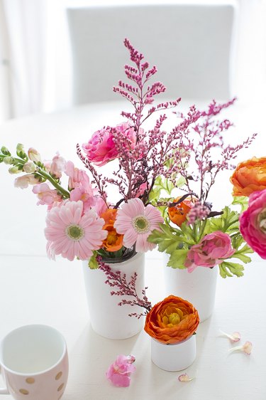 Clay Vases with Flowers