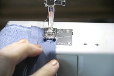 Sew bias tape to side edge