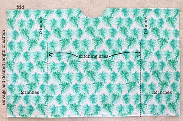 Caftan stitching diagram