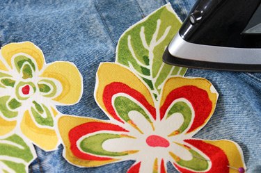 adhere floral print with hot iron
