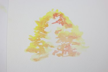 Medium tone of the autumn tree