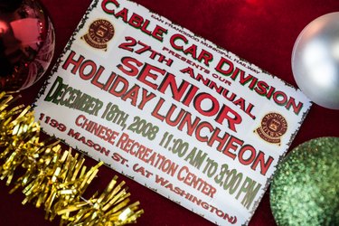 Host a senior citizen Christmas party or luncheon