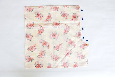 pattern piece pinned