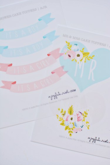 Make These Super Cute Shrinky Dink Cake Toppers