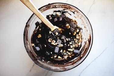 Add in the additions and mix until evenly combined.