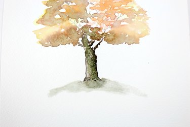 Adding ground beneath the tree