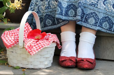 finished ruby slippers