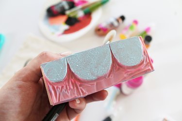 Stamping fabric flags