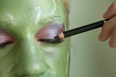 Line each lid with black eyeliner