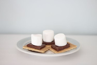 Microwavable s'mores