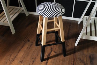 Personalize an old wooden stool.