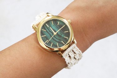 DIY macrame watch strap
