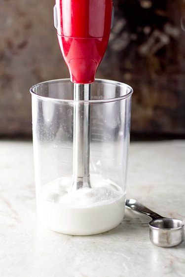 Whipping the cream