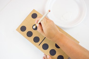 Use template to paint dots
